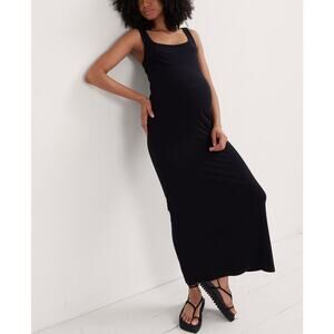 Hatch Maternity Black Midi Dress